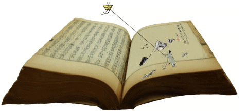 风筝,从中国历史书中出现 /
                      Kite, Emerging from a Book