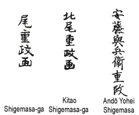 SHIGEMASA Signatures