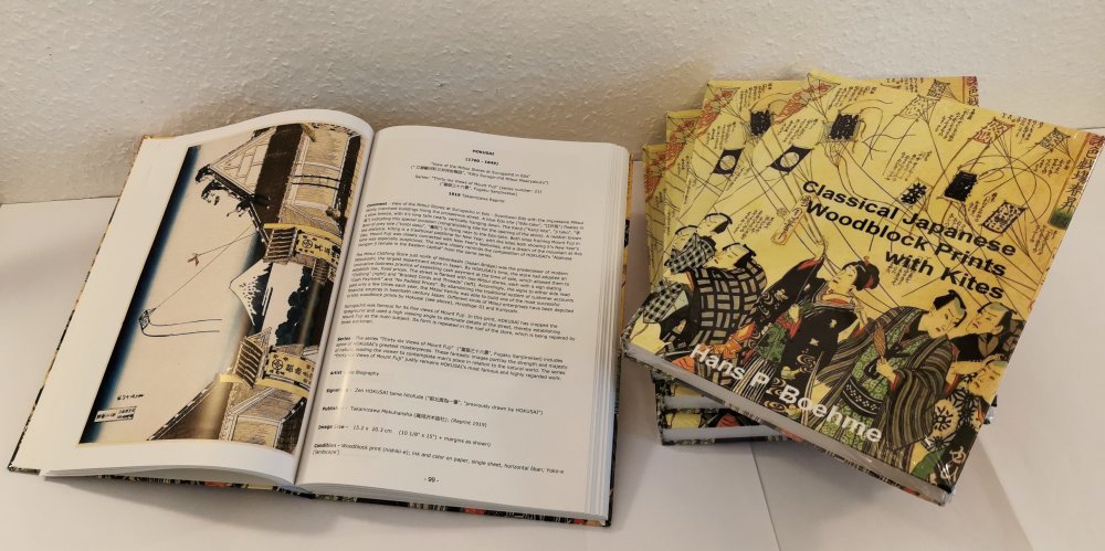 Book, "Classical Japanese Woodblock Pritnts
                with Kites"