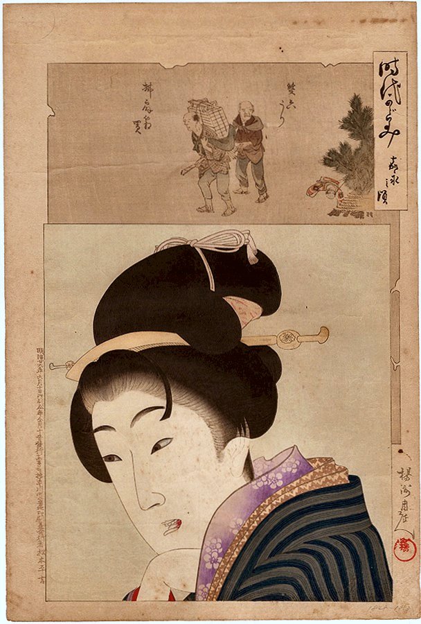 CHIKANOBU, Mirror of Historical Eras / The Kaei Era