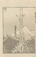 HOKUSAI, 100 Views of MtFuji Shichu
                            Station (Manga)