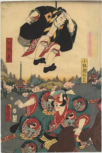 KUNISADA, "Ordinary Yakko
                            Kite" (Asahina Kobayashi)