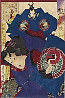 YOSHITOSHI, Beauty With A Crane Kite